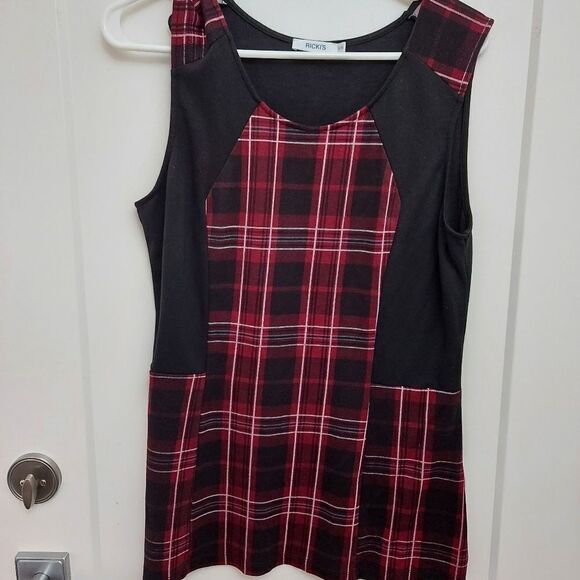 RICKIS plaid Tank top Size Large - Picture 1 of 5